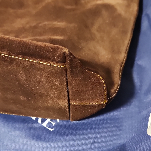 Dooney & Bourke Brown Tote Bag with Leather Trim - Picture 5 of 14